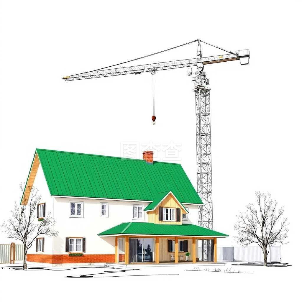 建筑起重机 从草图到房屋的构筑之力